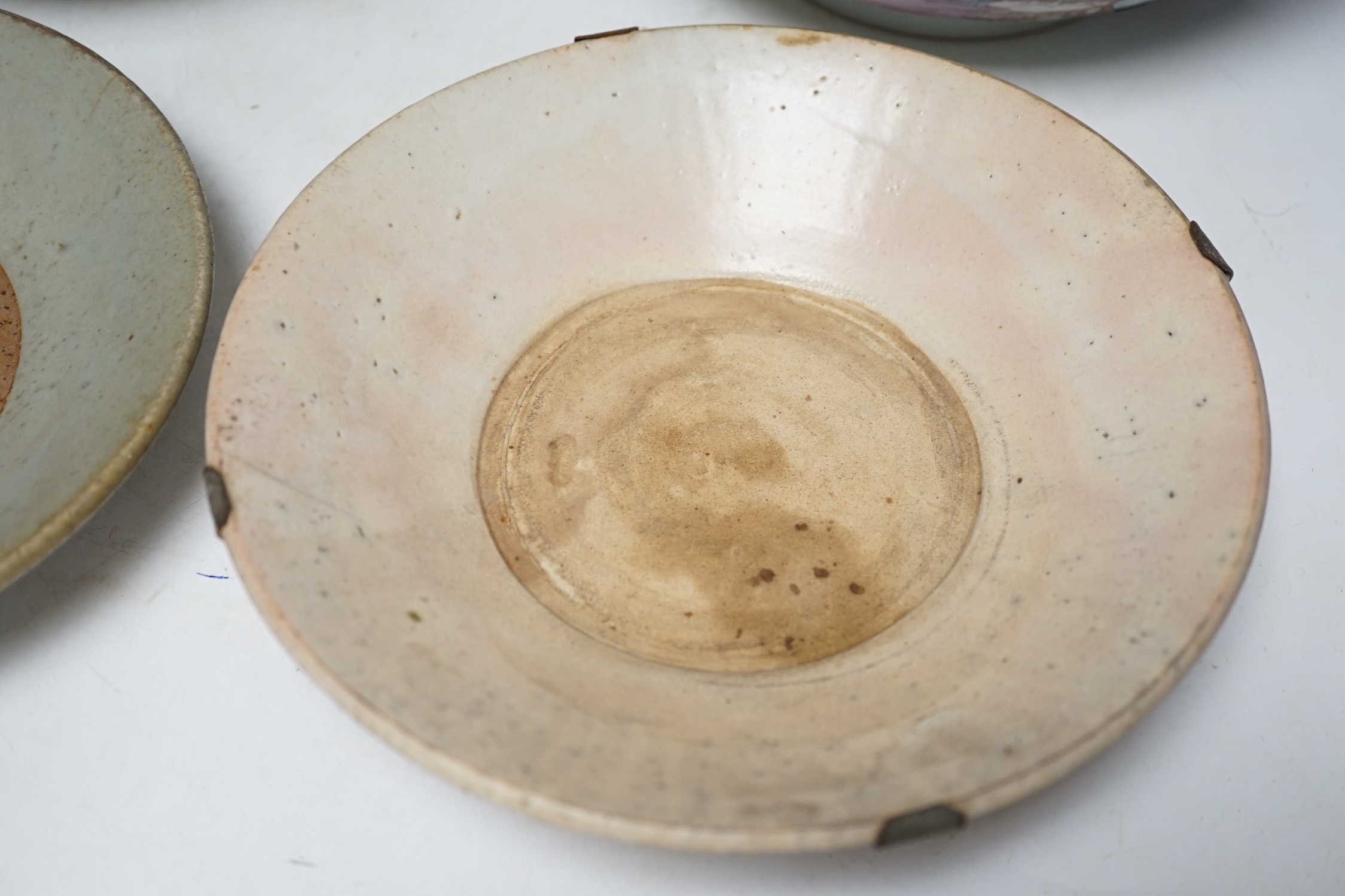A Chinese Export bowl and three others, export bowl 11cm high